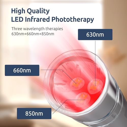 Infrared red Light Therapy is a Handheld red Light Therapy Wand Used to Improve Joint and Muscle Pain. The red Light Therapy Device is Suitable for Whole Body and Facial Care - Image 3