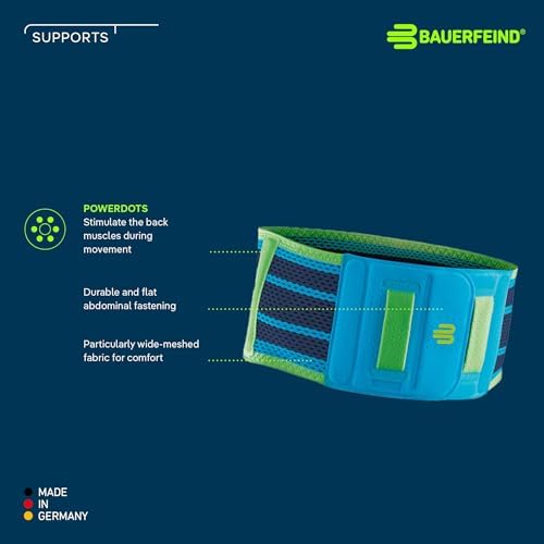 Bauerfeind Sports Back Support - Breathable Compression - Back Panel Features Anatomically Contoured Pad with Nubs for Massaging Effect - Air Knit Fabric Breathable, Durable, Washable - Image 2