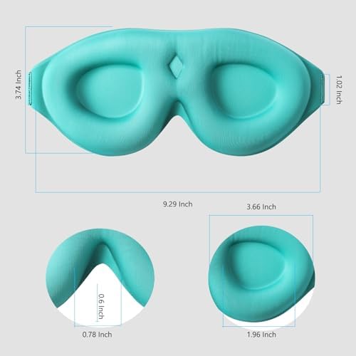 ALASKA BEAR 100% Blackout Sleep Mask for Women and Men, Blue - Image 6