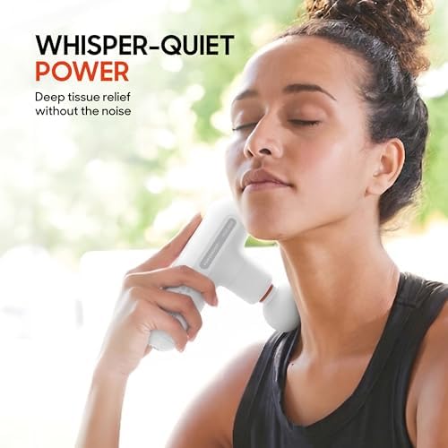 Sharper Image Powerboost Move Mini Percussion Massage Gun, Powerful & Quiet - Image 3