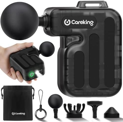 Mini Massage Gun Pain Relief, Muscle Massager Deep Tissue, Powerful & Quiet by CAREKING