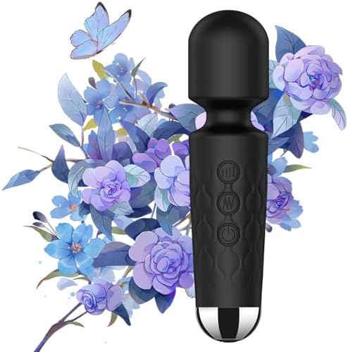 Apowand Mini Personal Massage Small Cordless Handheld Bullet Massager - Powerful - Quiet - Back Legs Hand Pains and Sports Recovery (Black) by Apowand