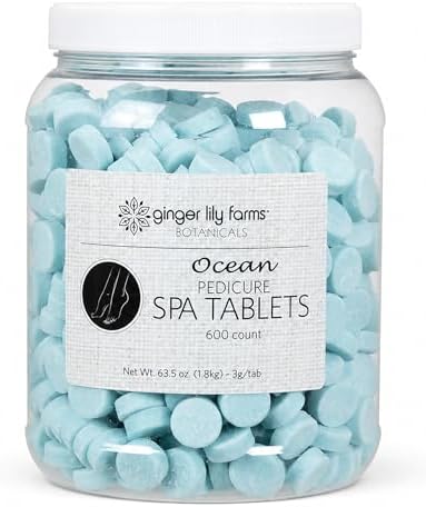 Ginger Lily Farms Botanicals Pedicure Spa Tablets, 600-Ct, Ocean by GingerLilyFarms