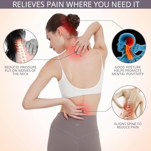 JMPOSE Posture Corrector for Back Support: Adjustable Shoulder Posture Brace for Men and Women (Beige, Large/X-Large) - Image 3