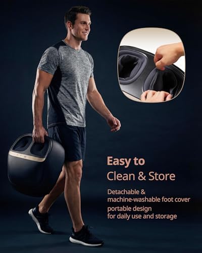 ibreo 4-in-1 Shiatsu Foot Massager with Heat, Deep Kneading, Air Compression, Vibration, FSA Eligible, HSA Eligible for Neuropathy, Plantar Fasciitis, Pain Relief, Gift for Women & Men Size Up to 14 - Image 6