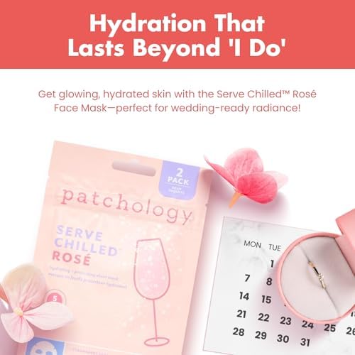 Patchology Rosé Pink Sheet Face Mask | Birthday & Bridal Gift | 2pk - Image 6