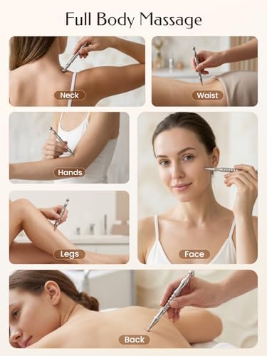 Acupuncture Pen, Premium Stainless Steel Acupressure Pen for Muscle Tension Pain Relief, Trigger Point Massage Pen Manual Reflexology Tool - Image 5