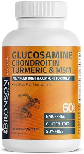 Bronson Glucosamine Chondroitin Turmeric & MSM Joint Support, 60 Capsules - Image 5