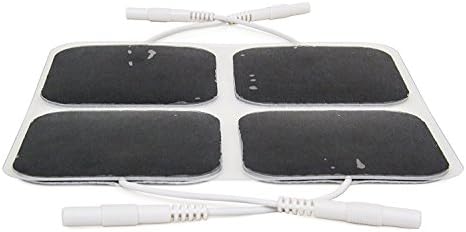 reserv 2" x 2" Premium Re-Usable Self Adhesive Electrode Pads for TENS/EMS Unit, Fabric Backed Pads with Premium Gel (Latex Free) (1/2 Pack (20 electrodes) - Image 4