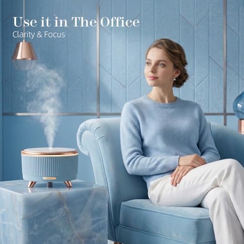500ml Essential Oil Diffuser, Ultrasonic Aromatherapy Humidifier - Image 4