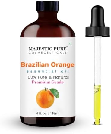 Majestic Pure Brazillian Orange Essential Oil for Diffuser - 4 Fl Oz by BeautyandPersonalCare