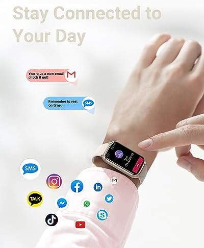 Amzhero Health Fitness Tracker with 24/7 Heart Rate, Blood Oxygen, Blood Pressure, Sleep Tracker, 5ATM Waterproof Activity Trackers with Step Tracker, Pedometer (S & L Bands Included) - Image 6
