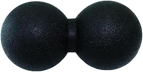 Hard Peanut Massage Ball, Double Lacrosse Massage Ball. Deep Tissue Massage Roller Mobility Ball for Physical Therapy Myofascial Release Muscle Relaxer Acupoint Massage (Black) by SIMPLECOOL