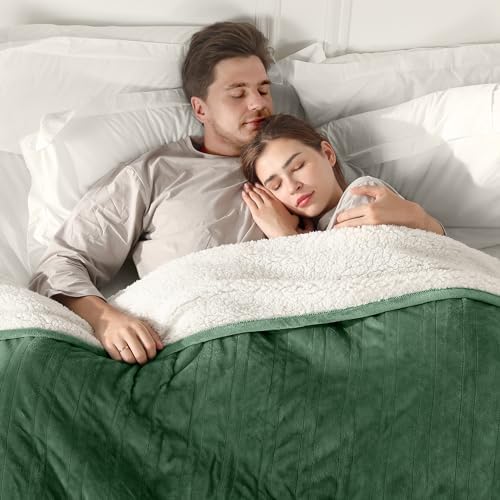 ESTINGO King Electric Blanket - 100"x90" Electric Heated Blanket with 5 Heating Levels & 10 Hours Auto Off, King Size Heated Blanket Dual Control for Bed, Ideal Gift, Hunter Green - Image 4