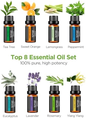 InnoGear 300ml Aromatherapy Essential Oil Diffuser 8 Oils Gift Set - Image 5