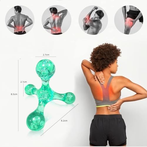 Trigger Point Massage Tools, 2 PCS 4 Point Manual Massager (Blue) - Image 2