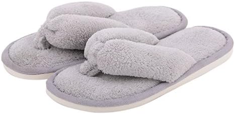 Onmygogo Indoor Slippers for Women Open Toe with Memory Foam, Soft Faux Fur Nonslip House Slippers by Onmygogo