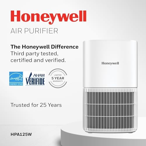 Honeywell Allergen Plus Compact HEPA Small Room Air Purifiers, White - Image 2