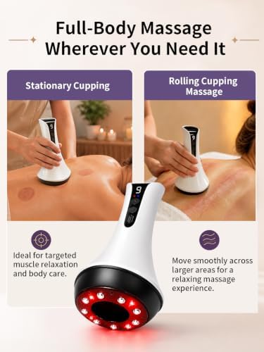 Cupping Massager for Body with Lymphatic Drainage, Heat & Rolling Massage-B - Image 6