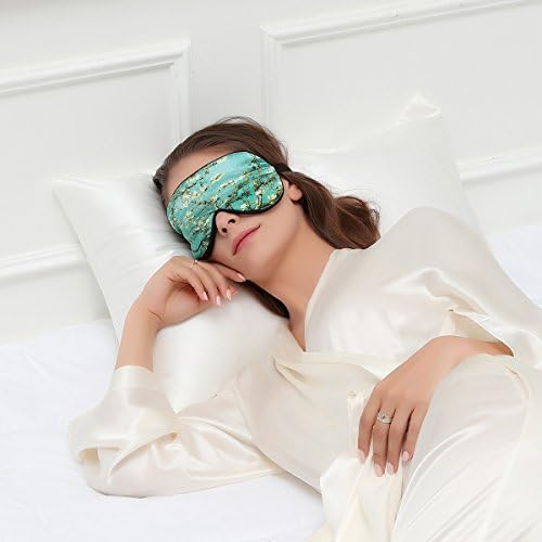 Alaska Bear Mulberry Silk Sleep Mask, Cool and Smooth(Blossom Almond) - Image 6