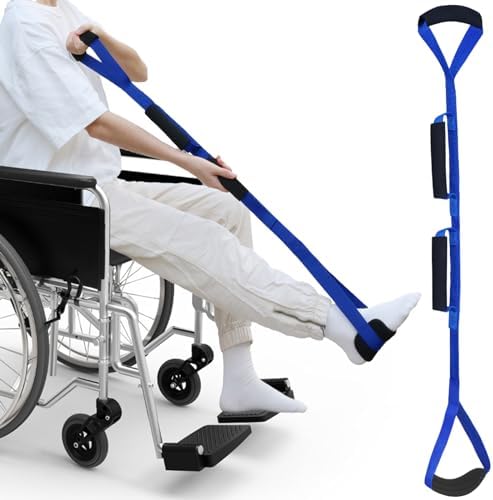 42 Inch Long Leg Lifter, Rigid Leg Lifter Strap With EVA Handgrips &Foot Loop, Leg Lifter After Hip Replacement&Knee Surgery Recovery Aids Kit,Leg Lifters Getting Legs In And Out Of Bed,Car,Wheelchair by Unknown