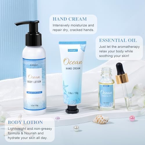 Spa Gift Basket for Women, 12 PCS Ocean Bath and Body Gifts Set - Image 5