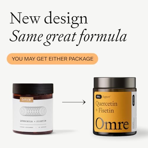 OMRE Quercetin and Fisetin Supplements - Third-Party Tested Senolytic Supplements for Aging Support - 500mg Quercetin Phytosome and 100mg Fisetin - Highly Bioavailable Forms - Image 3