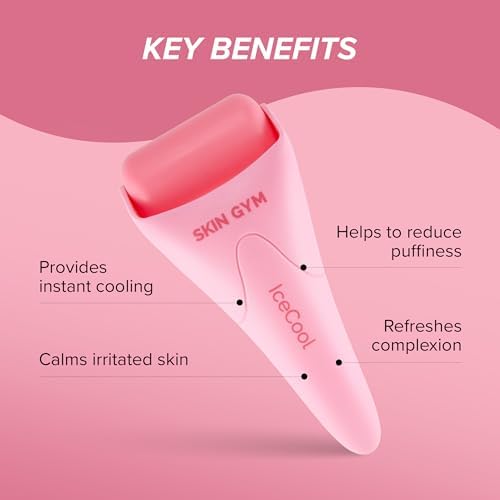 SKIN GYM Ice Roller for Face, CryoGel Cooling Facial Roller for Puffiness, Redness, Skin Firming & Depuffing, Cryotherapy Skin Care Tool - Image 3