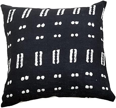 Trade Star 100% Cotton Throw Pillow Cover Handloom Square Cushion Case Tribal Print Bedding Sofa Cushion Case Farmhouse Floor Decor Cushion Cover Handmade for Room Decor (18x18 Inches) by TradeStar