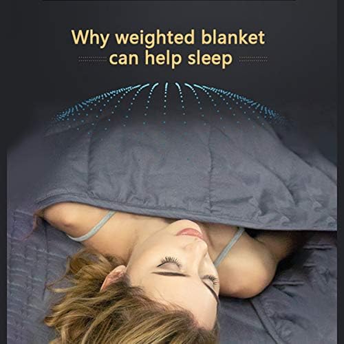 Waowoo Adult Weighted Blanket Queen Size (15lbs 60"x80") Heavy Blanket with Premium Glass Beads, (Dark Grey - Image 3