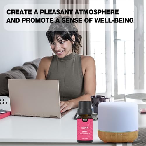 Well-Being Essential Oils Set-Essential Oils for Diffuser for Home,Essential Oils Diffuser Scents for Skin,Aromatherapy,Laundry,Candle&Soap Making,Humidifiers 6 X 10ML - Image 2