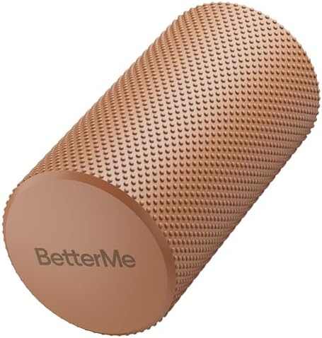 BetterMe Foam Roller for Muscle Recovery – High Density Exercise Roller for Back &Legs – Deep Tissue Massage Roller for Tension, Relief & Stretching (Mocha) by BetterMe