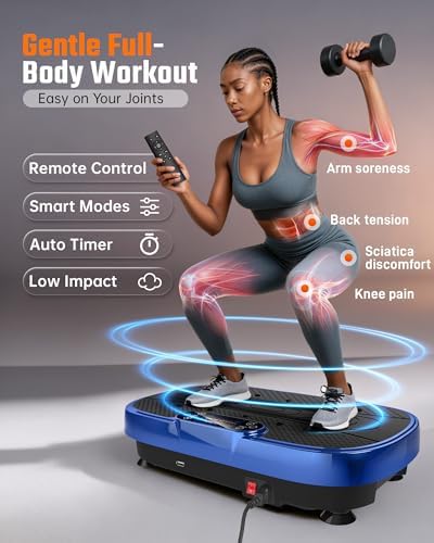 Renoj 3D Vibration Plate Exercise Machine, 200W Motor, 455lbs Capacity - Image 5