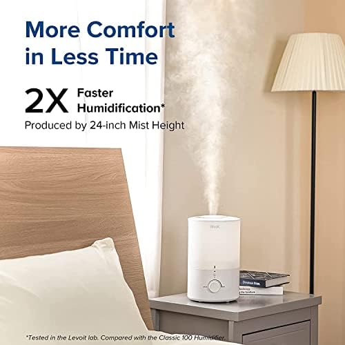 Levoit Top Fill 3L Humidifiers for Bedroom with Night Light, Cool Mist - Image 3