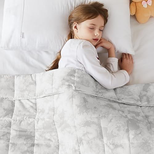 L'AGRATY Weighted Blanket - 36"x48" 5lbs Microfiber Material with Glass Beads Small Blanket for All-Season Summer Fall Winter Soft Thick by LAGRATY
