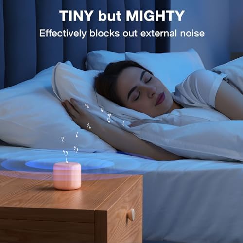 White Noise Machine Baby Portable Sound Machine,LEICEX Travel Sound Machine,15 Non-Looping Sound Timer and Memory Play, Mini White Noise Machine for Sleeping Office Travel （Peach） - Image 6