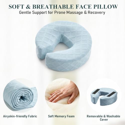 Massage Headrest for Bed, Face Down Massage Pillow & Face Cradle - Image 6