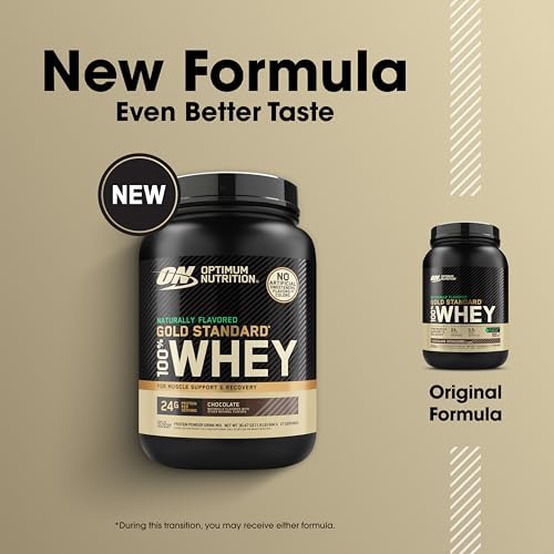 Optimum Nutrition Gold Standard Whey Protein Powder, Chocolate, 2 LB - Image 2