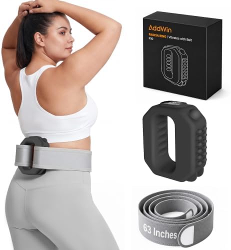 AddWin 2026 New Fascia Ring, Multifunctional Full-Body Hands-Free Massage Tool, Mini Muscle Recovery Fascia Ring Machine, Ergonomic Design with Waist Belt, Adjustable Massage Modes by Unknown
