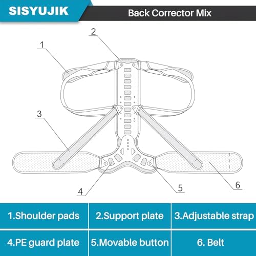 Posture Corrector Back Brace for Men & Women, Adjustable Spinal Support - Image 4