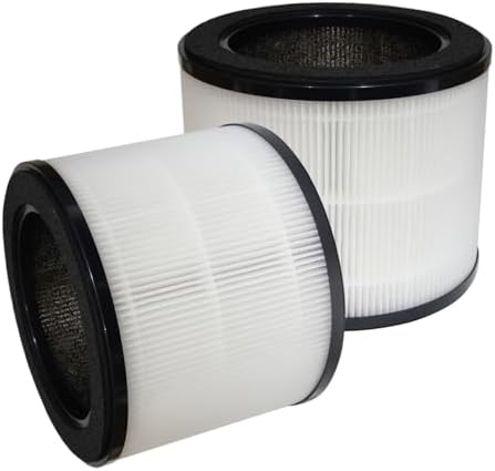 PUREBURG Replacement Filter Compatible with Coway Airmega 100 Air Purifier,2-Pack H13 HEPA Activated Carbon 2-in-1 3-Stage Filtration Air Clean Dust VOCs Odor by PUREBURG-PureYourBreath