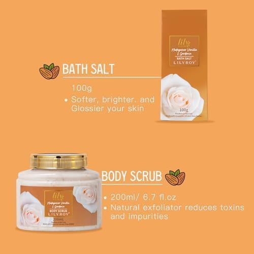 Gifts for Women, Birthday Gift Set - 9Pcs Vanilla Spa Gift Basket for Women - Image 3