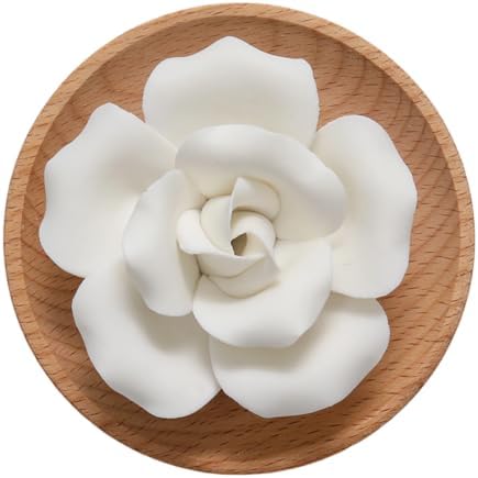 Flower Rose Wooden Pallet A Ceramic Essential Oil Mini Diffuser by Unknown