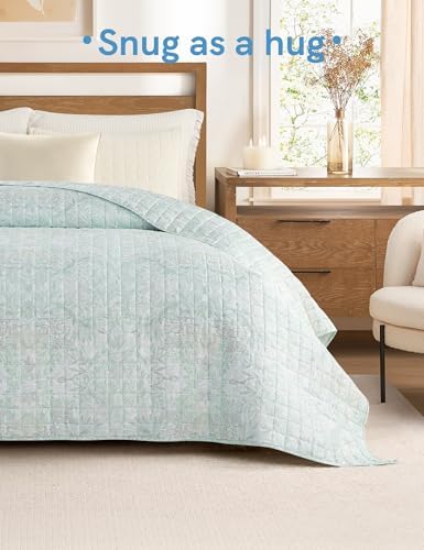 YnM Cooling Weighted Blanket for Adults, 17lbs Heavy Bed Throw for One Person of 160lbs, Perfect for Hot Sleepers or Warm Climates with Rayon/Glass Beads(60x80 Inches, Queen Bed, Spearmint Green) - Image 4
