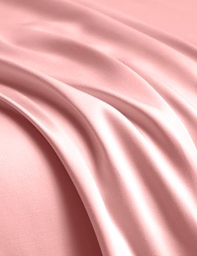 YnM Exclusive Cooling Duvet Cover for Weighted Blankets with 16 Strings (Pink Rose, 60"x80") - Image 4