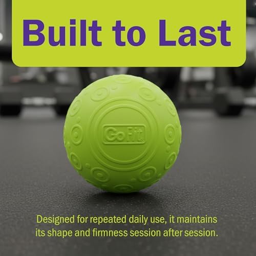 GoFit 5 Inch Massage Ball - Muscle Pain Management, Green - Image 4
