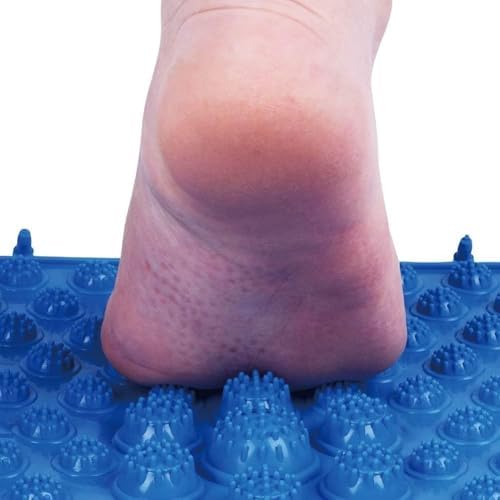 Foot Massage Mat Massage Pad Bathroom Mat Yoga Mat Outdoor Game 4PCS (Blue) - Image 3