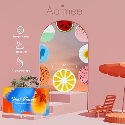 Aofmee Shower Steamers Aromatherapy - 8 Pack Shower Bombs Gift Set, Shower Tablets with Essential Oils for Relaxation, Valentines Day Gifts Self Care Gifts Spa Gifts Birthday Gifts for Women and Men - Image 2