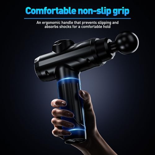 Massage Gun, Deep Tissue Percussion Massager for Pain Relief, Super Quiet Portable Body Relaxation Electric Muscle Massage Gun with 10 Attachment 30 Speed - Image 6