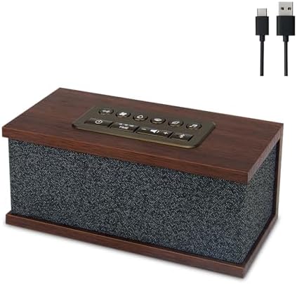 Sound Machine White Noise Machine with 70 Natural Soothing Sounds Sleeping Timer Memory Function 30 Volume Levels Brown Noise Sleep Sounds Machine Powered by USB for Baby Kids Adults,Black by HONGUT